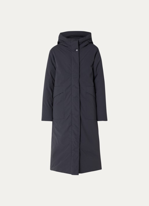 Elvine  Naila gewatteerde parka met capuchon - voorkant donkergrijs
