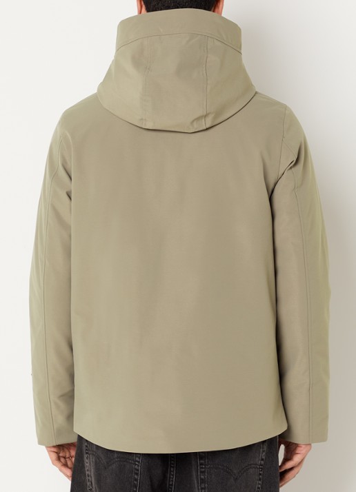Elvine Nouha gewatteerde parka met capuchon - achterkant 3 groen