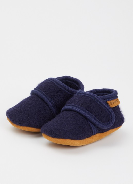 EN FANT Babyslofje van wol - voorkant 4 donkerblauw