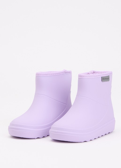 EN FANT Regenlaars met logo - voorkant 4 lila