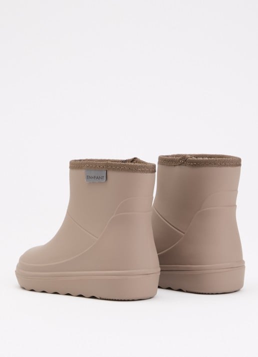 EN FANT Regenlaars met logo - achterkant 6 donkerbeige
