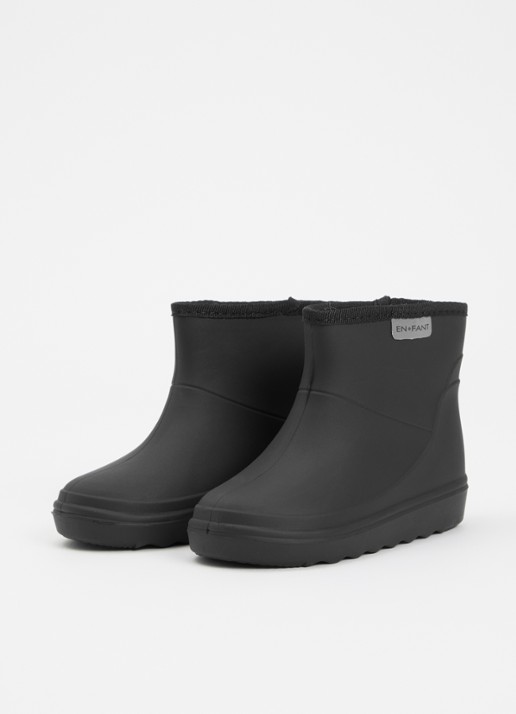 EN FANT Regenlaars met logo - voorkant 4 zwart