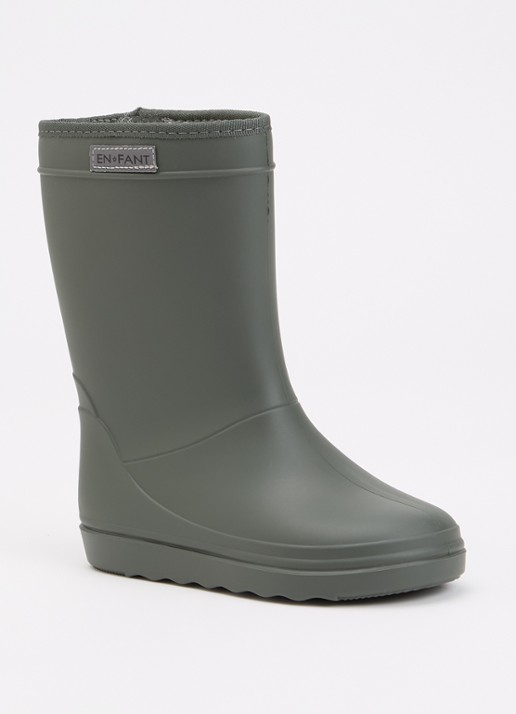 EN FANT Regenlaars met logo - voorkant 5 olijfgroen