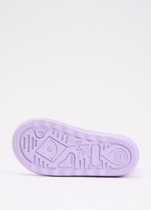 EN FANT Regenlaars met logo - detail lila