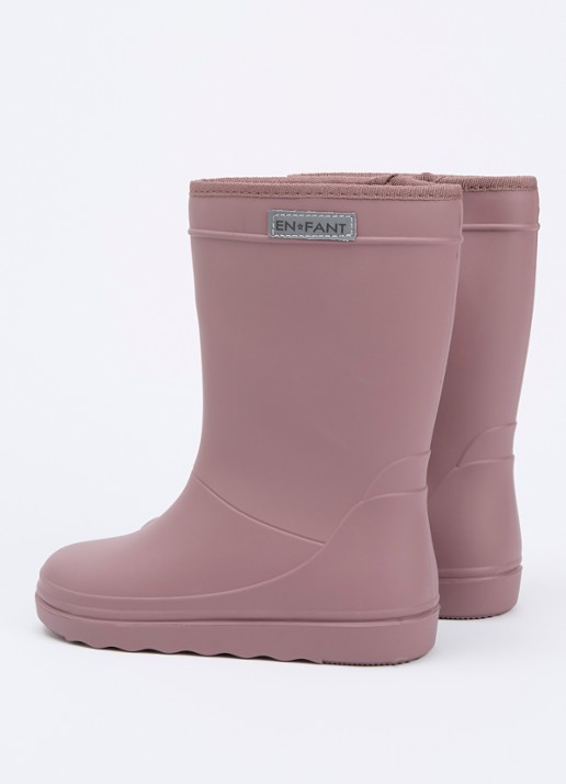 EN FANT Regenlaars met logo - achterkant 2 oudroze