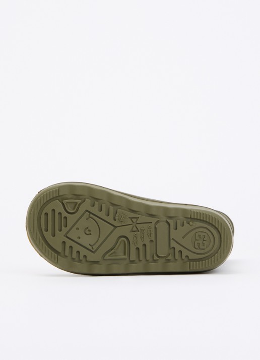 EN FANT Regenlaars met logo - detail legergroen