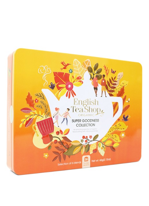 English Tea Shop Super Goodness thee in geschenkblik 36 stuks - voorkant 2 undefined