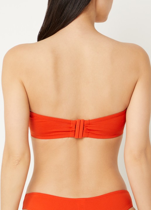 Eres Bandeau bikinitop - achterkant 5 oranjerood
