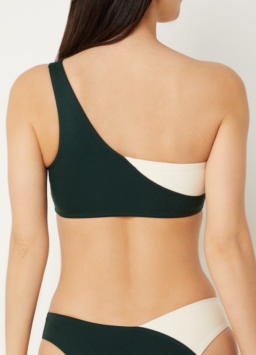 Eres Paradoxe one shoulder bikinitop - achterkant 5 groen
