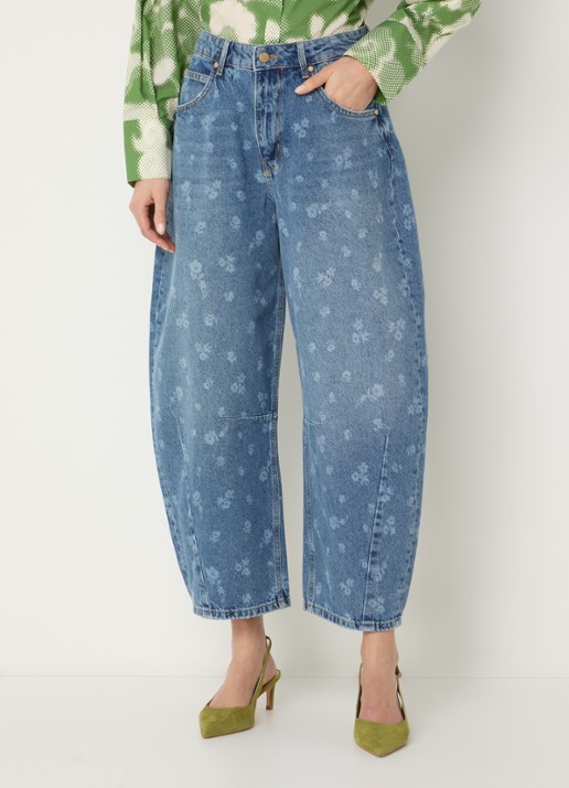 Essentiel Antwerp High waist wide leg jeans met gekleurde wassing