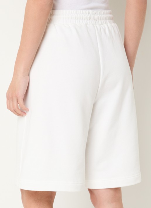 Essentiel Antwerp Jasket low waist loose fit broek met steekzakken - achterkant gebroken wit