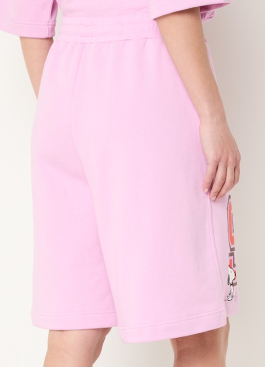 Essentiel Antwerp Jasket low waist loose fit broek met steekzakken - achterkant roze