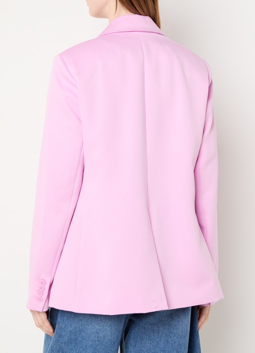 Essentiel Antwerp Jazer blazer met klepzakken - achterkant roze