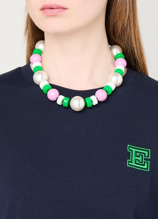 Essentiel Antwerp Jekko kralenketting  - voorkant 5 groen