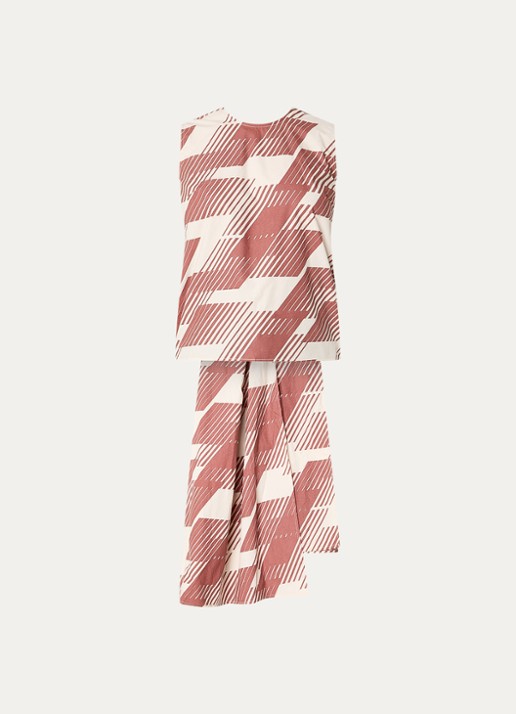 Essentiel Antwerp Jelani top met gestrikt detail en rugdecolleté - voorkant 2 bruin