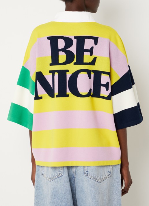 Essentiel Antwerp Jice polo met front- en backprint