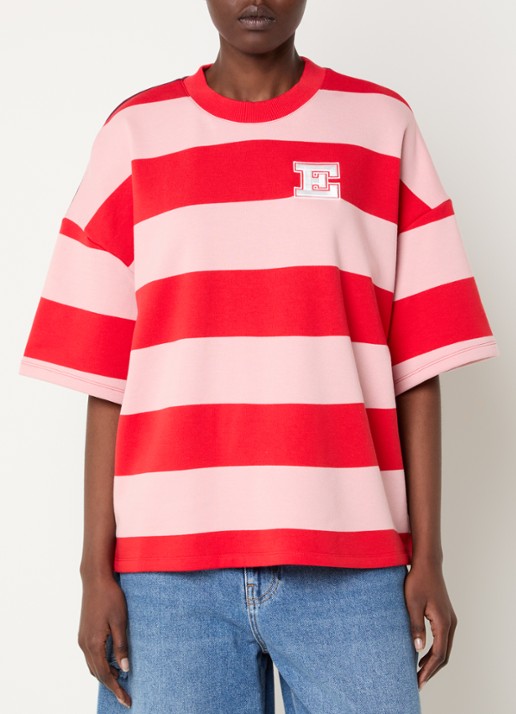 Essentiel Antwerp Jingenie sweater met streepprint