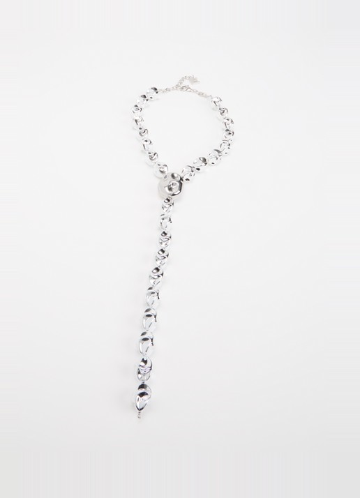 Essentiel Antwerp Jiscool ketting met hanger - detail zilver