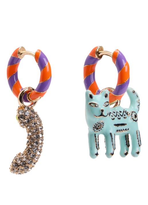 Essentiel Antwerp Jocat oorringen met hanger