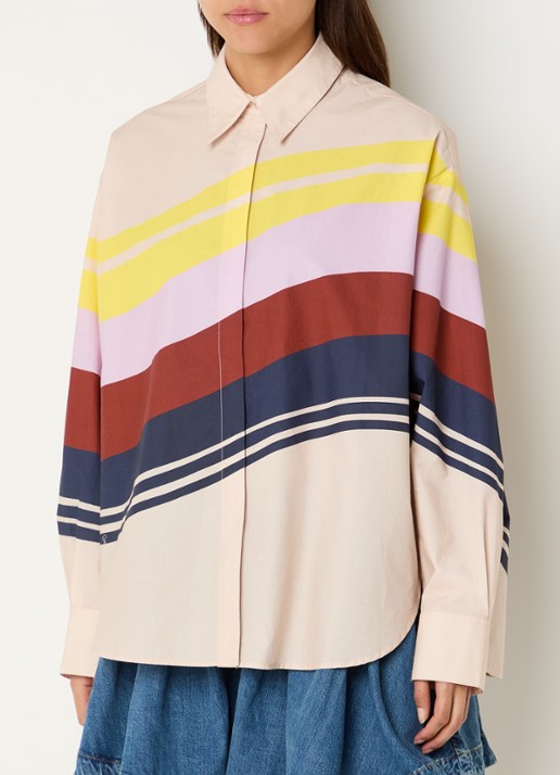 Essentiel Antwerp Joppy blouse met streepprint