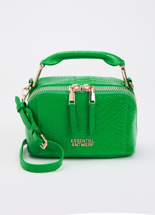 Essentiel Antwerp Jussi Mini handtas van leer met studs en afneembare schouderriem