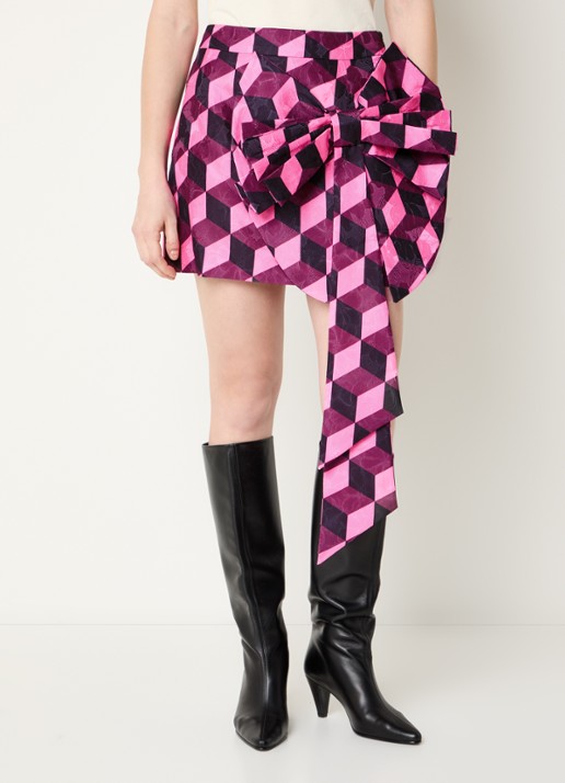 Essentiel Antwerp Kar mini rok met print