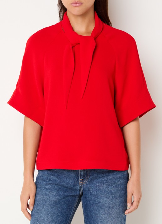 Essentiel Antwerp Kassie tuniek met sjaalkraag