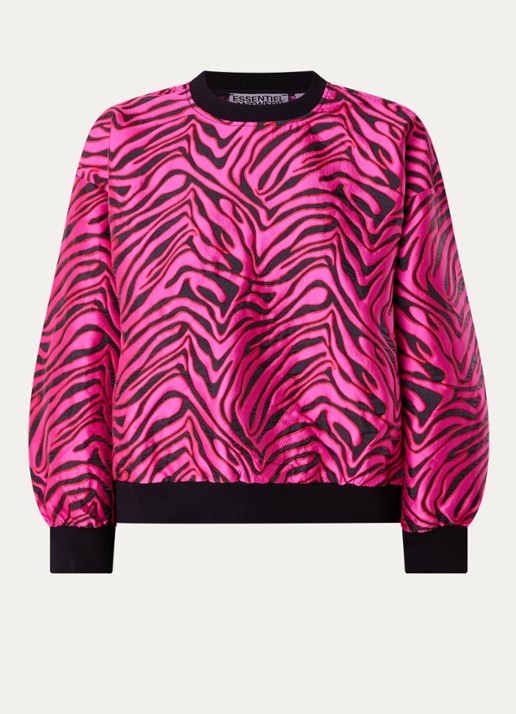Essentiel Antwerp Klient sweater met dierenprint