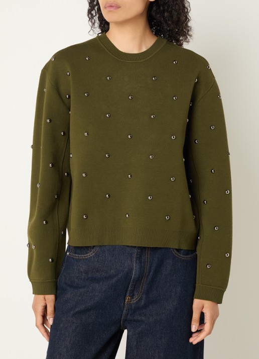 Essentiel Antwerp Klou sweater met studs