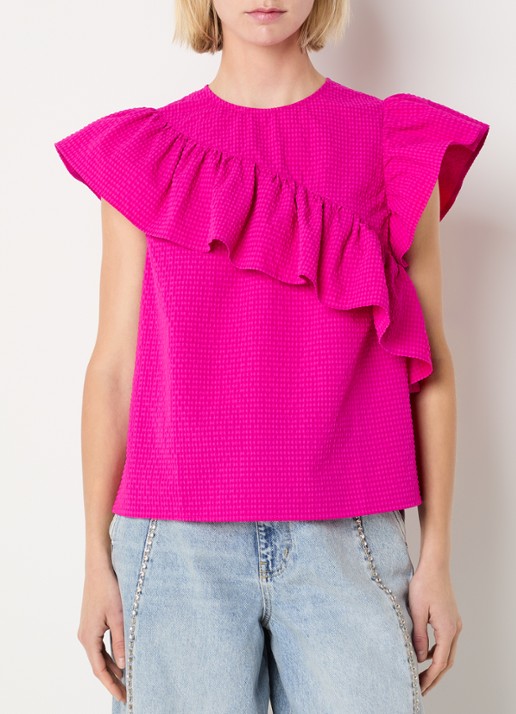 Essentiel Antwerp Mouwloze top met volant