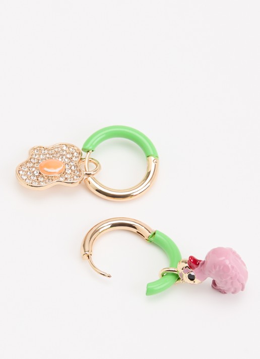 Essentiel Antwerp Oorringen met hanger - detail 2 goud