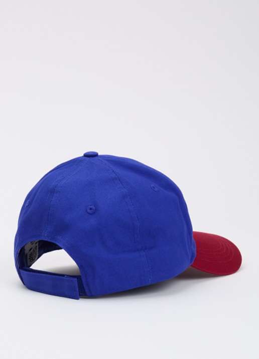 Essentiel Antwerp Pet met logoborduring  - detail donkerblauw