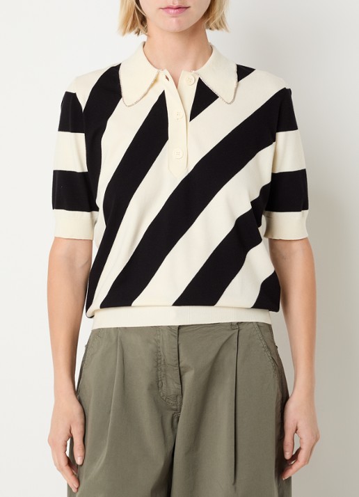 Essentiel Antwerp Polo met streepprint