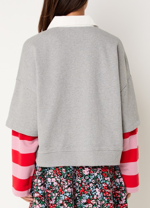 Essentiel Antwerp Sweater met kraag - achterkant 2 zwart