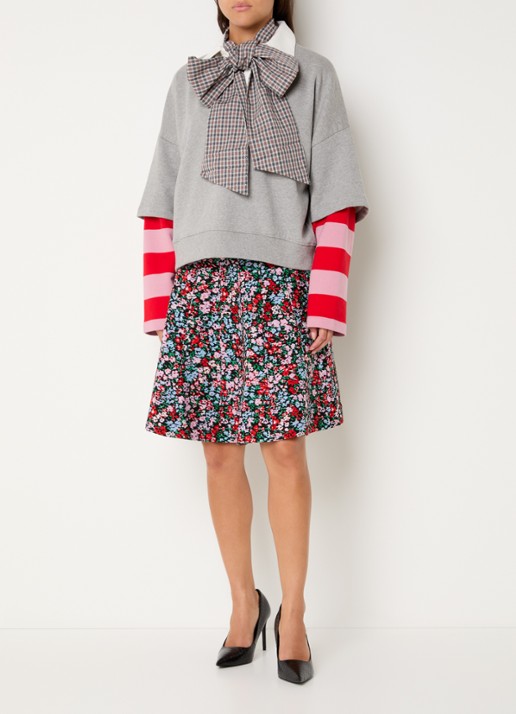 Essentiel Antwerp Sweater met kraag - voorkant 4 zwart