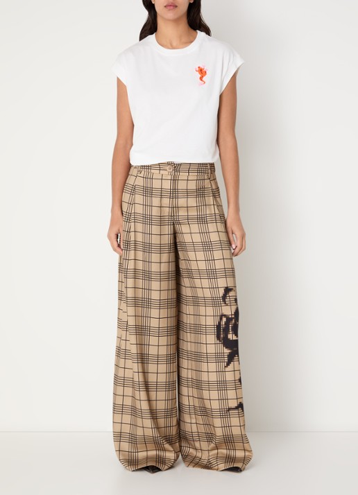 Essentiel Antwerp T-shirt met print - voorkant 3 wit