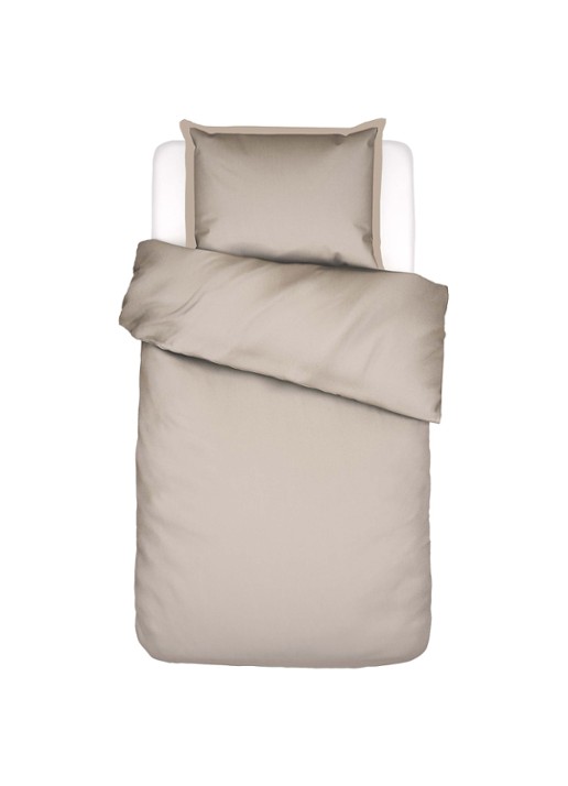 Essenza Aziza dekbedovertrek van katoen 400TC - inclusief kussensloop - voorkant 4 gebroken wit