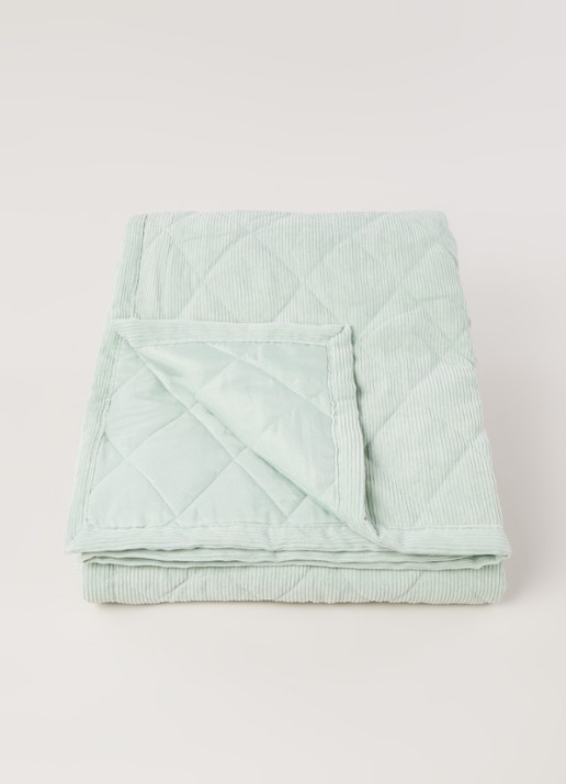 Essenza Billie bedsprei van ribfluweel - voorkant 3 mint