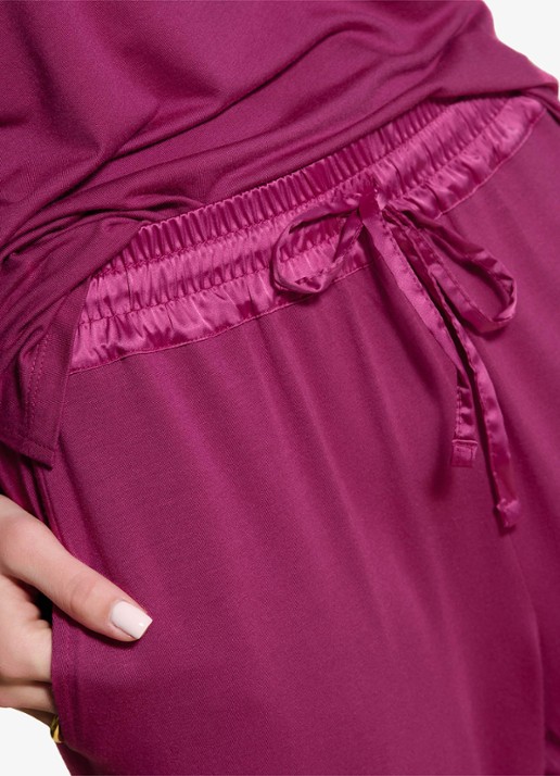 Essenza Denna loungetop met lange mouw - detail 2 roze