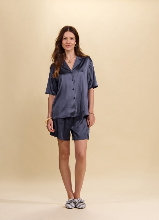 Essenza Ida pyjamashorts van satijn