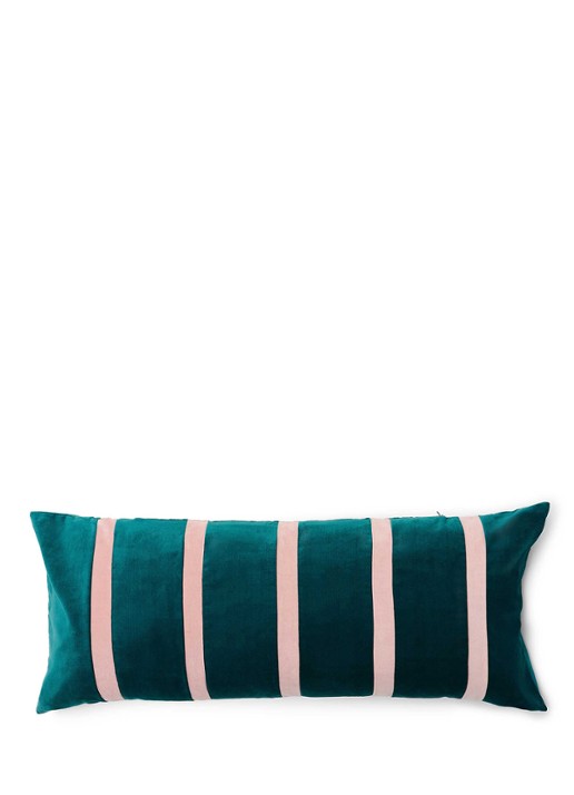 Essenza Isole sierkussen 90 x 40 cm - voorkant turquoise