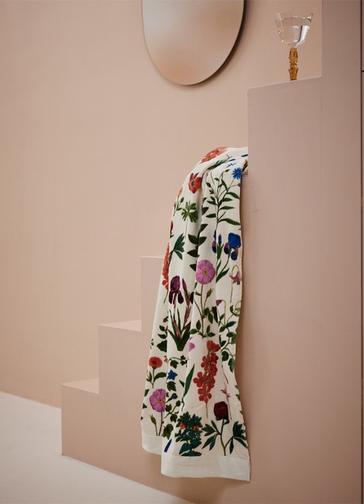 Essenza Marigold badhanddoek - 500 gr/m2 - 50 x 100 cm - detail 2 creme