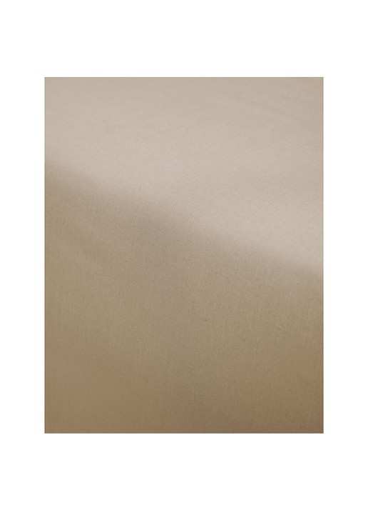 Essenza Minte hoeslaken van katoensatijn 300TC, hoekhoogte 35 cm - detail 10 beige