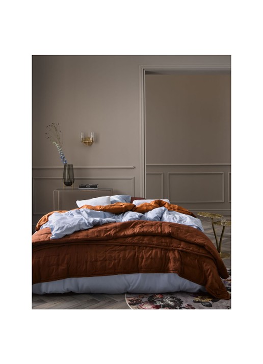 Essenza Premium Collection Minte katoensatijn dekbedovertrekset 300TC - inclusief kussenslopen - detail 8 lichtblauw