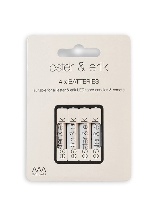 ester & erik AAA batterij 4-pack