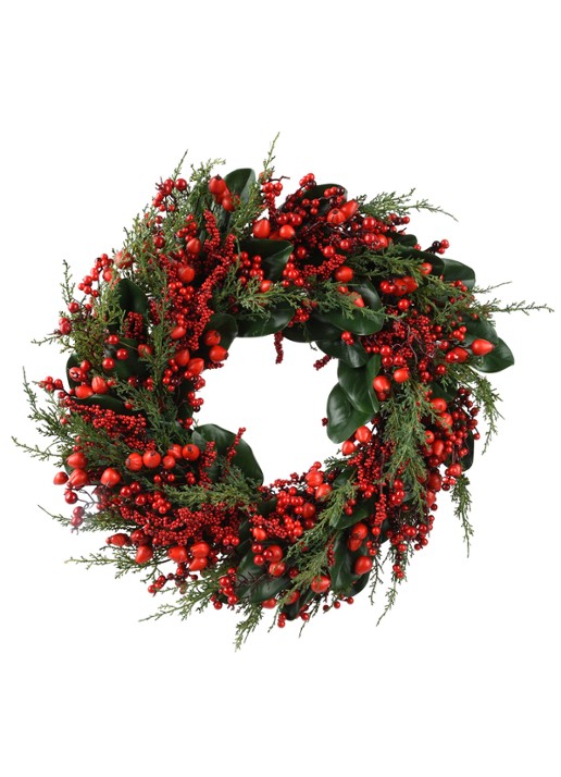 Everlands Big Berry kerstkrans 60 cm
