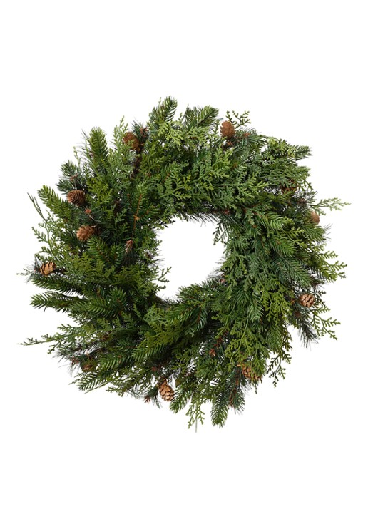 Everlands Cypress kerstkrans 60 cm