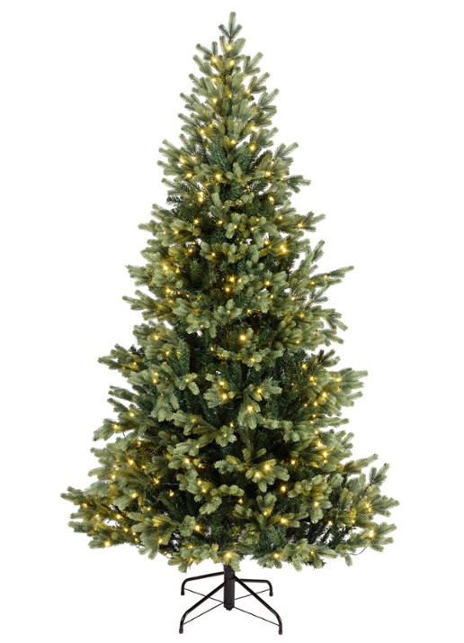Everlands Geneva kunstkerstboom met verlichting 210 cm