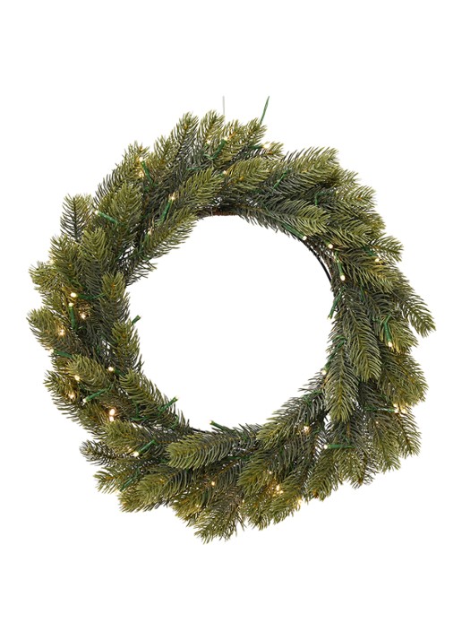 Everlands Kerstkrans met LED verlichting 50 cm