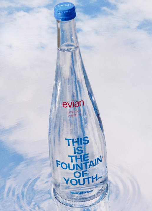 evian Evian x Pharell Wiliams mineraalwater 750 ml - detail undefined